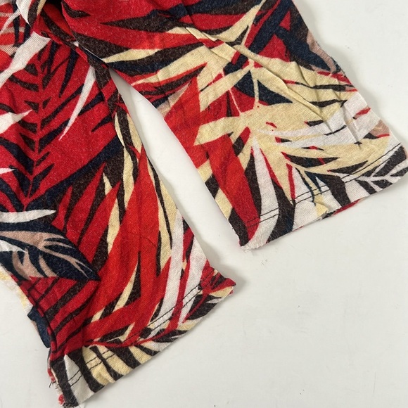 Joyaltee Harem Upcycled Tropical leave pattern Pants 16" Long 2T - Picture 6 of 6